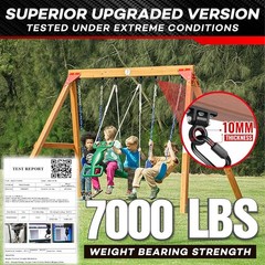[Premium] Swing Hanger, Heavy Duty 10MM Solid Swing Set Hardware, Swing Hooks…