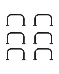 12×8 Outdoor Indoor Monkey Bars for Backyard- Set of 6, Black U Shaped Metal …