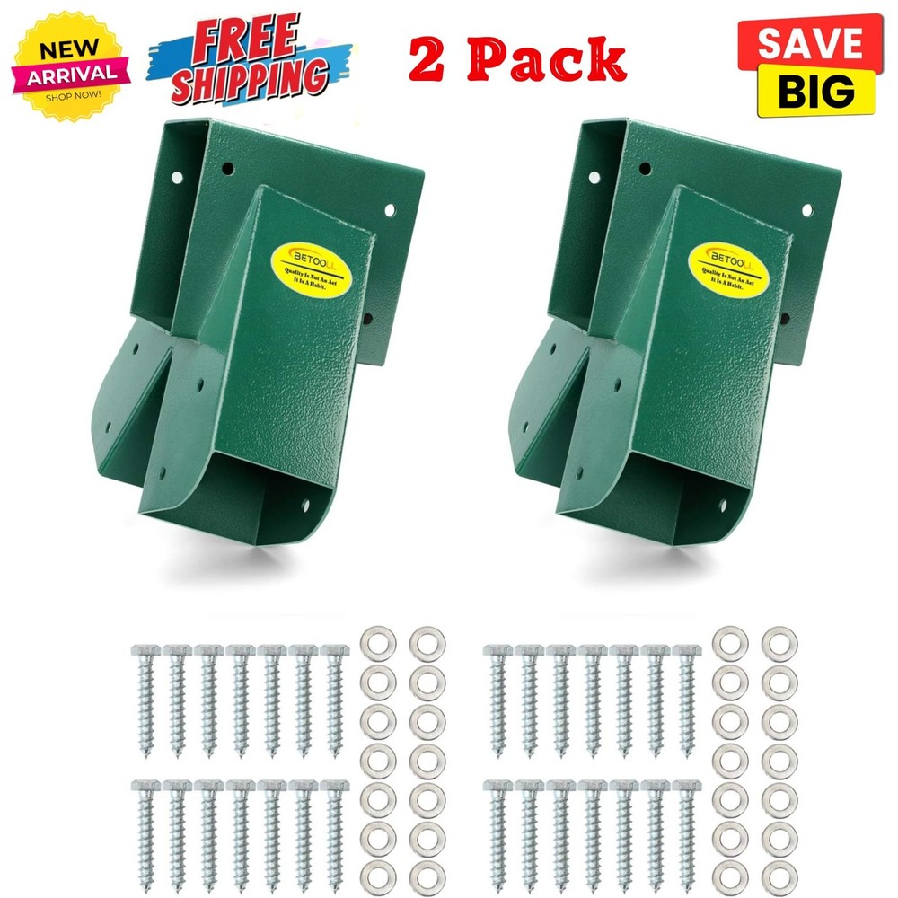 A-Frame 2 Brackets Swing Set Bracket with Mounting Hardware for Kids Playground