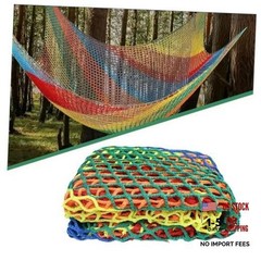 Climbing Cargo Net, Double Layers Playground Safety Net, Rope 1x3m Multicolor