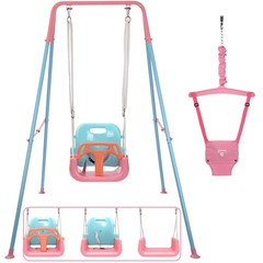 Baby Jumper Swing Set Pink 6-24 Months