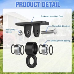 Swing Hangers with Bearing, Heavy Duty Porch Swing Hanging Kit for Outdoor Pl…