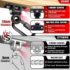 [Premium] Swing Hanger, Heavy Duty 10MM Solid Swing Set Hardware, Swing Hooks…