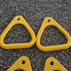Playstar 4 Yellow Gym Rings, Chains- 21”, 2 Anchors. All NEW WO Tags