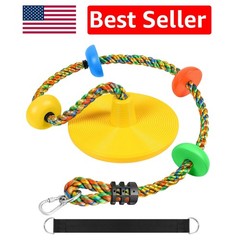 Versatile Kids Climbing Rope Tree Swing with Easy Install Features & Accessories