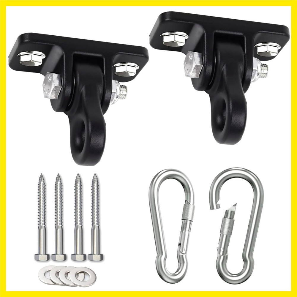 Playground Swing Hangers – Heavy Duty Hanging Swing Hooks, Anti-Rust Aluminum…