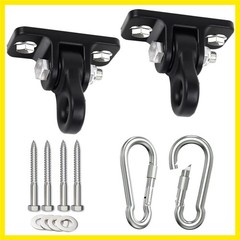 Playground Swing Hangers – Heavy Duty Hanging Swing Hooks, Anti-Rust Aluminum…