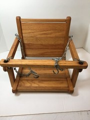 Wooden Baby Hanging Swing Seat Gym-Dandy GLIDER – RIDER 1970 Collector’s Item.