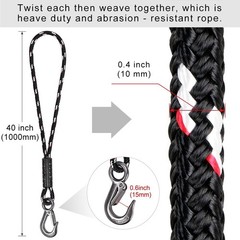 Versatile 39 Inch Tree Swing Ropes with Hooks – Heavy Duty, Indoor/Outdoor Setup