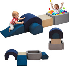 Climbing Toys and Blocks – Indoor Soft Foam Climber Playset for Toddlers, Kids,