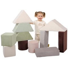 11-Piece Soft Foam Stacking Blocks for Toddlers, Large Plush Building & Balan…