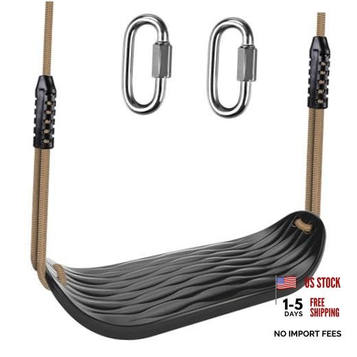 Non-Slip Swing Seat, Plastic Tree Swing Seats for B:black Swing Seat-1pack