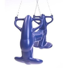 Swing-N-Slide Playsets Plastic Mega Rider Multi-Child Swing Glider Steel Blue