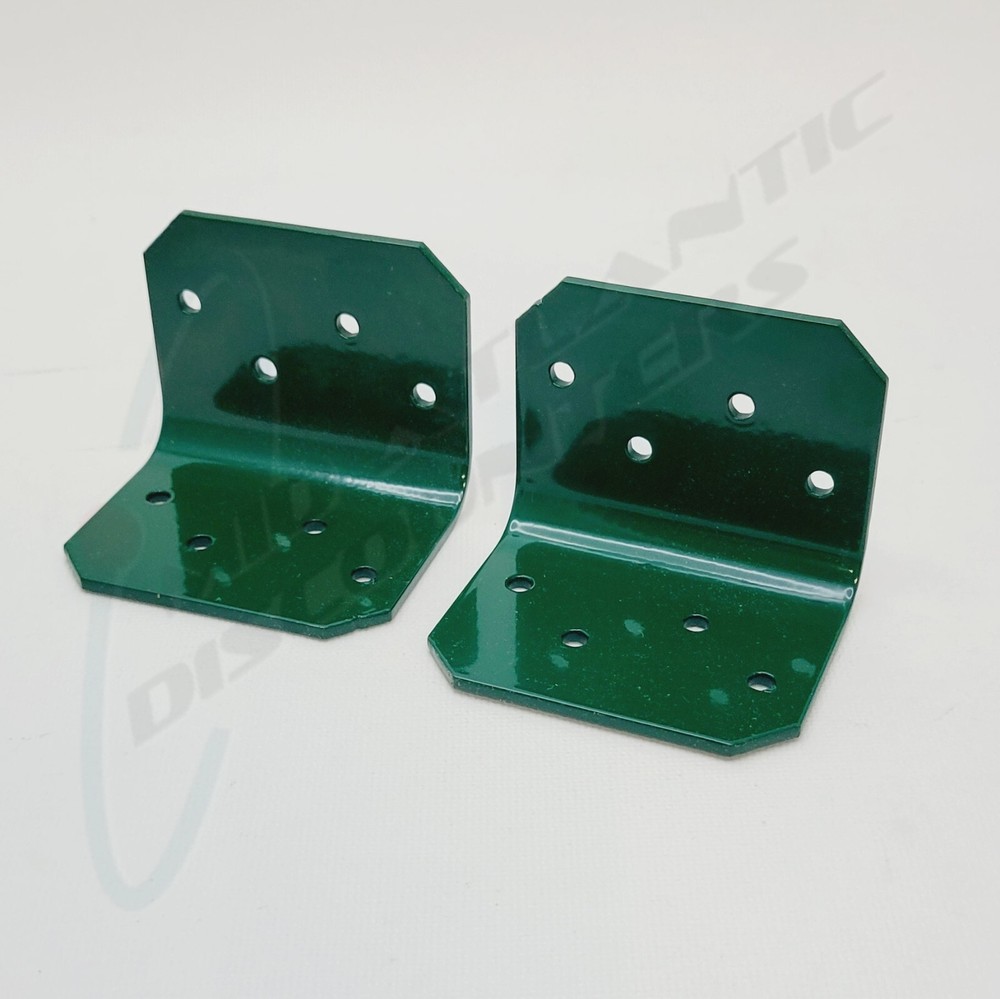 2pk Gorilla Playsets 2-3/4″ x 2″ Corner Brace Bracket Powdercoated Green Steel