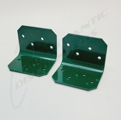 2pk Gorilla Playsets 2-3/4″ x 2″ Corner Brace Bracket Powdercoated Green Steel