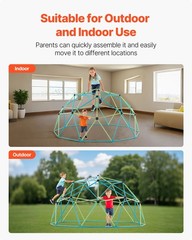 Advanced Structural Climbing Dome 10FT 1000lb w/ Play Ball Integration