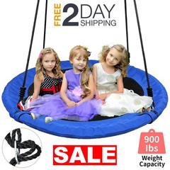 40″ Columpio De Arbol Platillo Para Patio Jardin Para Niños y Adultos Grandes