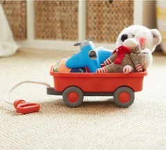 Vibrant Orange Kids Wagon – BPA-free Outdoor Toy with Ergonomic Handle