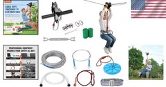 Quick Setup 160 Ft Zipline Kit for Teens – Safety Harnesses & Durable Design