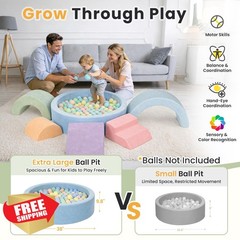 cossy 8pc Foam Climbing Blocks Ball Pit Toddler