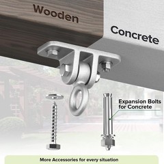 Highpro Swing Hangers for Wooden Sets Pack of 2 Heavy Duty Silver – 2