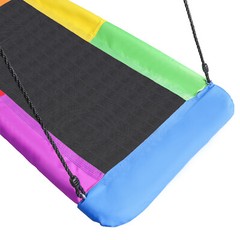 Saucer Tree Swing, Waterproof Giant Outdoor Rectangle Platform Swing for Kids