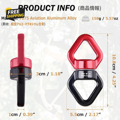 30 Kn Tree Swing Swivel Spinner, Safest Rotational Climbing Rope Devices