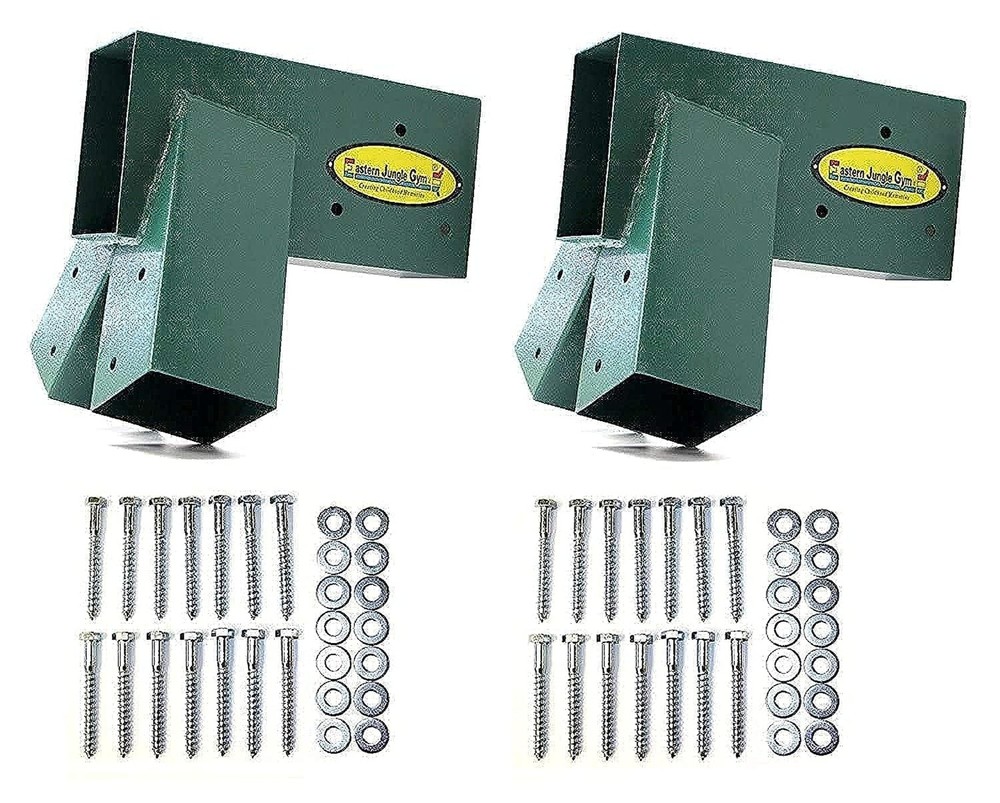 Eastern Jungle Gym Easy 1-2-3 A-Frame 2 Brackets for Swing Set with All Mount…