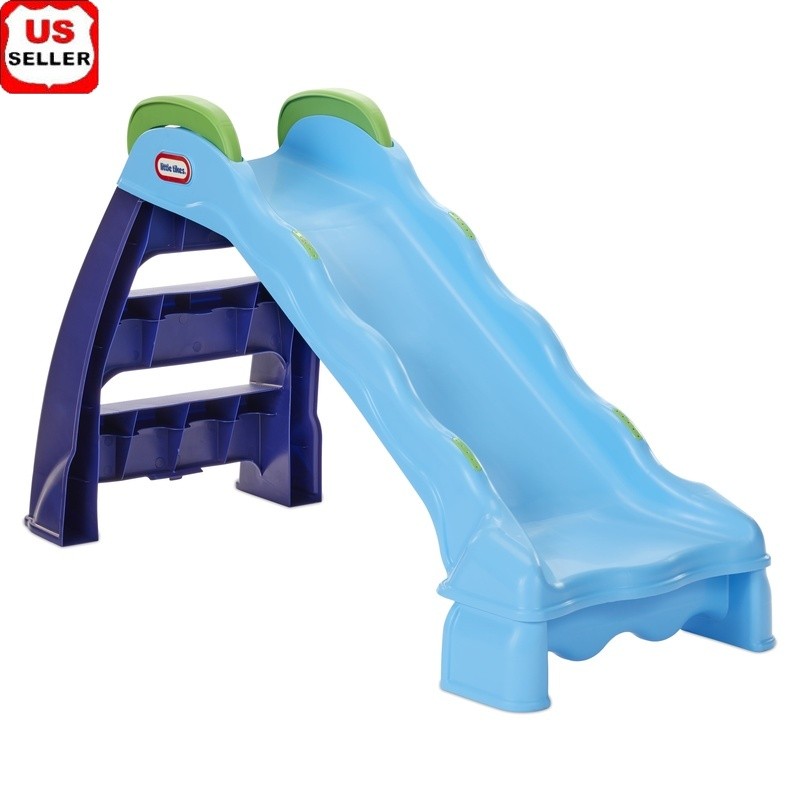 2-in-1 Indoor Outdoor Slide Wet Dry Fun Toddlers Ages 2-6 Easy Storage New