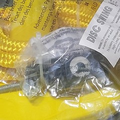 Disc Swing Yellow With Rope & Hardware Creative Cedar Designs NEW