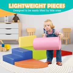 6-Piece Set Baby Foam Climbing Blocks for Toddlers – Baby Climbing Toys for T…