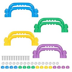8Pcs Kids Playground Safety Handles -Swing Set & Climbing Frame Hand Grips, M…