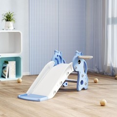 Engaging Baby Slide 3-in-1 Set 41.7×20.3×20.5in Blue Interior Design
