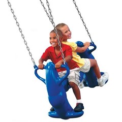 Swing-N-Slide Playsets Plastic Mega Rider Multi-Child Swing Glider Steel Blue