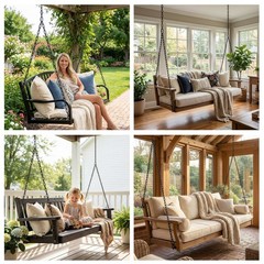 Heavy Duty Porch Swing Hanging Chain Kit (2 Pack) 1500 Lbs Capacity, up to 8 …