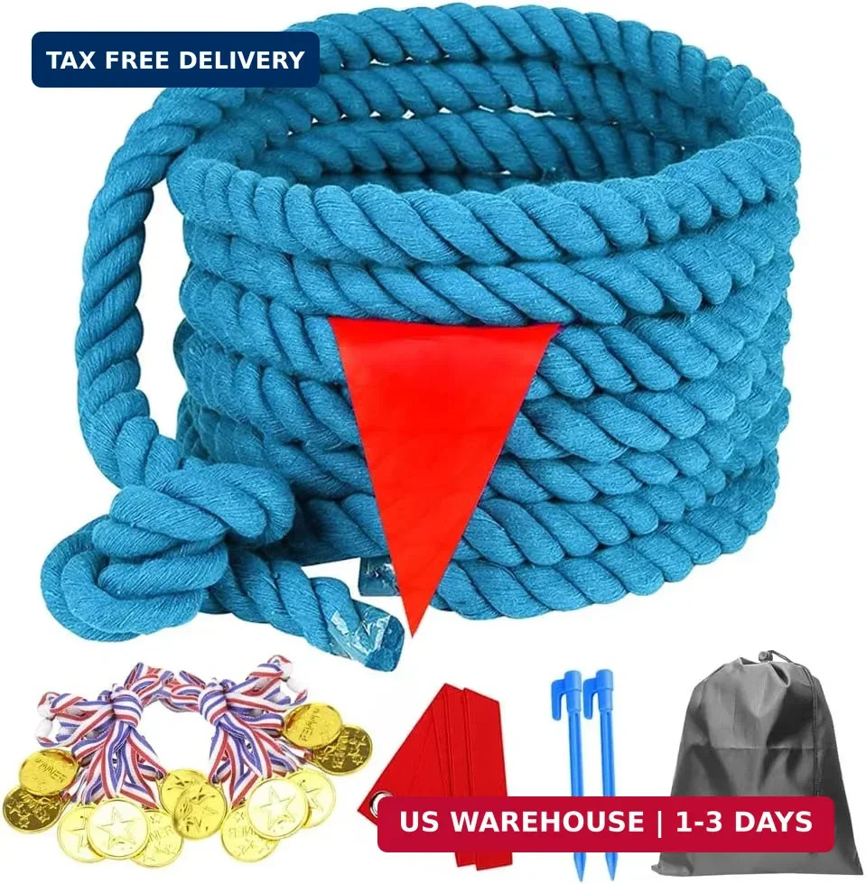 40 Feet Tug of War Rope for Kids and Adults, Outdoor Games Summer Outdoors Yard
