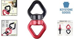30 kN Heavy-Duty Tree Swing Swivel | Safe Aluminum Climbing Rope Device for K…