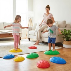8 Pcs Balance Stepping Stones Kids River Rocks Obstacle Course Sensory Non-Slip