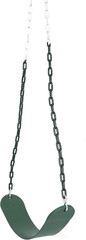 Heavy Duty Flexible Green Belt Swing with Coated Metal Chain