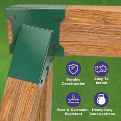 Swing Sets Brackets Heavy Duty – 2 A-Frame End Swing Set Brackets and 4 Swing Ha