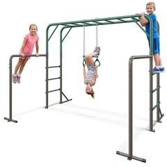 Monkey Bars w/ Climbing Frame Gymnastics Bars 400lbs Heavy Duty Outdoor for Kids
