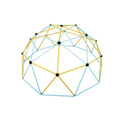 VEVOR Climbing Dome 12FT Geometric Dome Climber Jungle Gym for Kids 3-10 Years