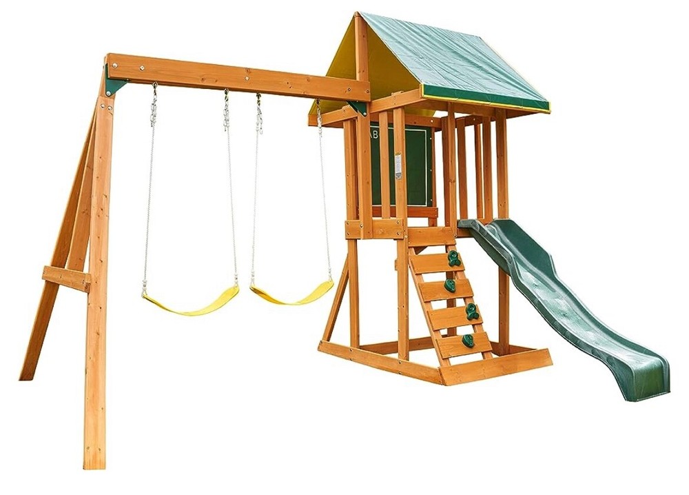 KidKraft Ainsley Wooden Outdoor Swing Set wooden