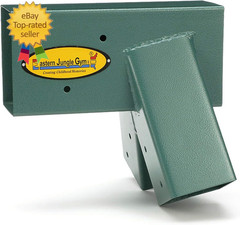 Easy 1-2-3 A-Frame 2 Brackets for Swing Set with All Mounting Hardware, Green