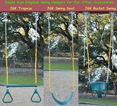 Jungle Gym Kingdom Heavy Duty Swing Hangers Playground Porch Yoga Seat Trapeze