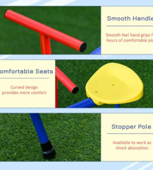 Playground Seesaw Totter Teeter Kids Outdoor Set Dandy Play Home Teeter-Totter