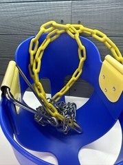 Premium High Back Full Bucket Swing Seat with Finger Grip, Plastic Coated Tree S
