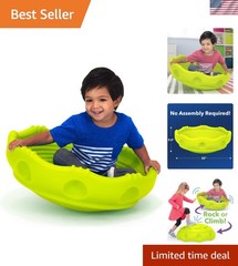 Two Sided Rock Around Wobble Disk and Climbing Dome for Toddlers and Kids – R…