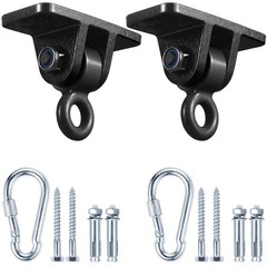 Swing Set Brackets, MDAIRC Heavy Duty Hangers for Wooden Sets Black