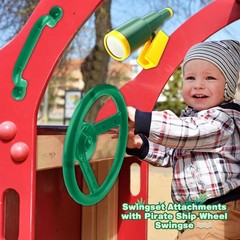 4 Pcs Kids Playground Accessories Playhouse Safety Handle Swingset Steering W…